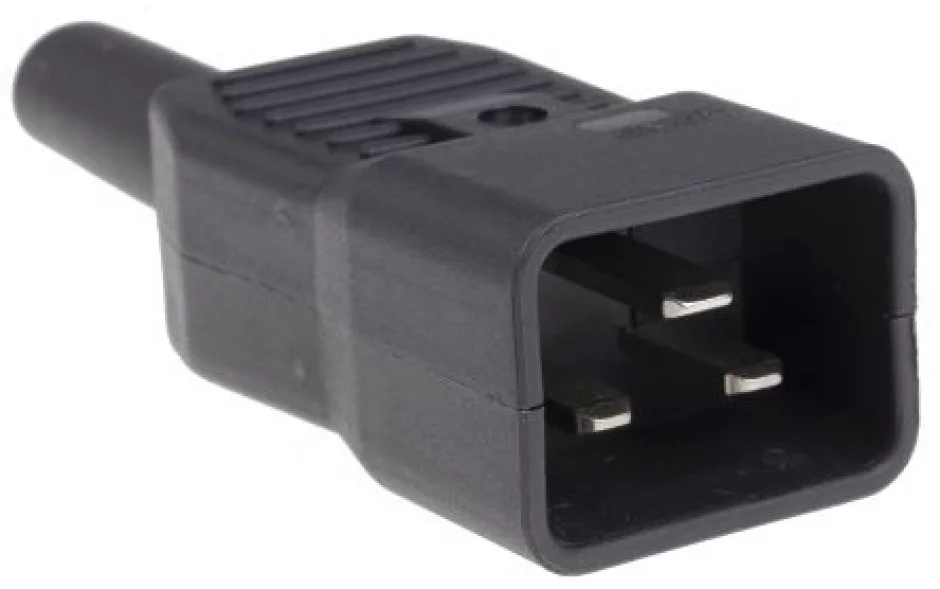 Conector de alimentare C20 IEC60320 230V tata, CS220M16