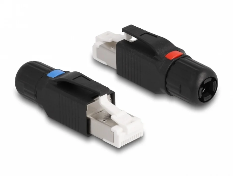 Conector de asamblat RJ45 Cat. 6A STP toolfree, Delock 86965
