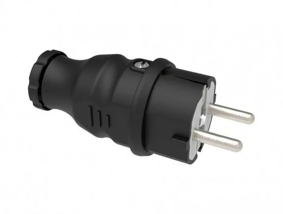 Conector Schuko tata 16A/250V IP44, ELPL-SH/RB-BK114022011-BMS