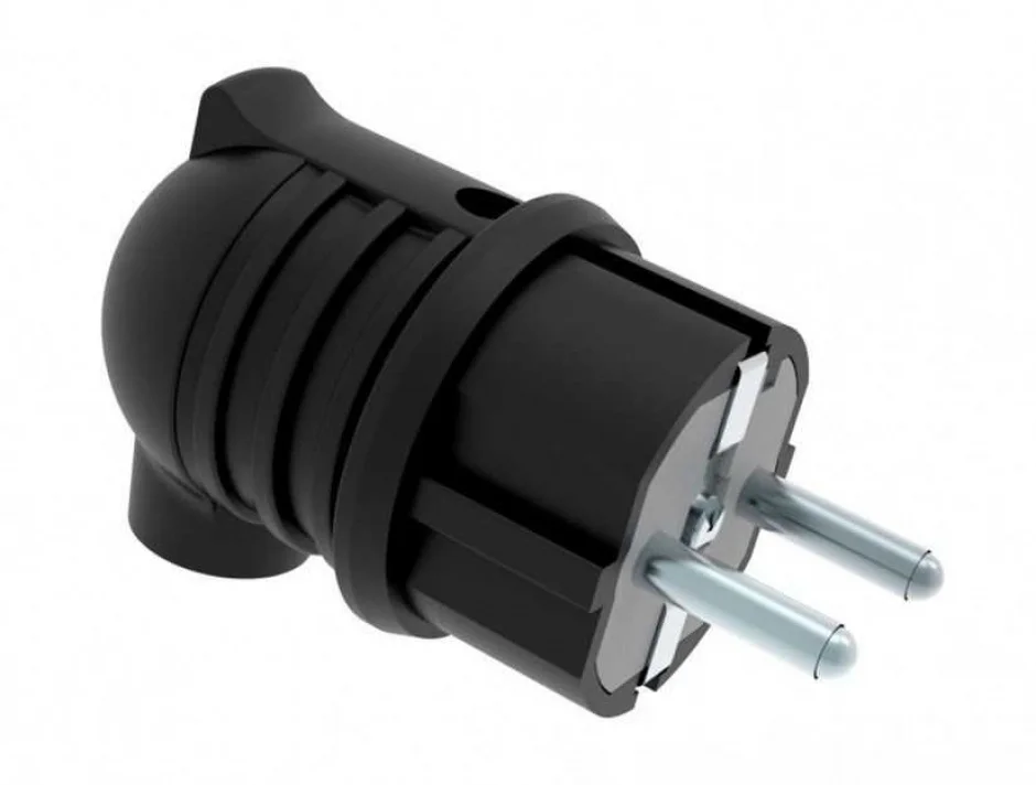 Conector Schuko tata 16A/250V IP44, ELPL-SH/RB-BK114022022-BMS