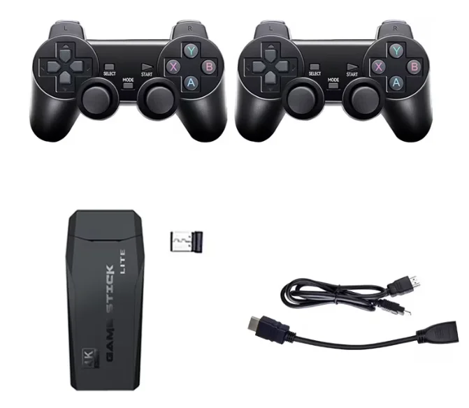 Consola Game stick cu peste 20000 de jocuri incorporate 2 controlere wireless iesire HDM