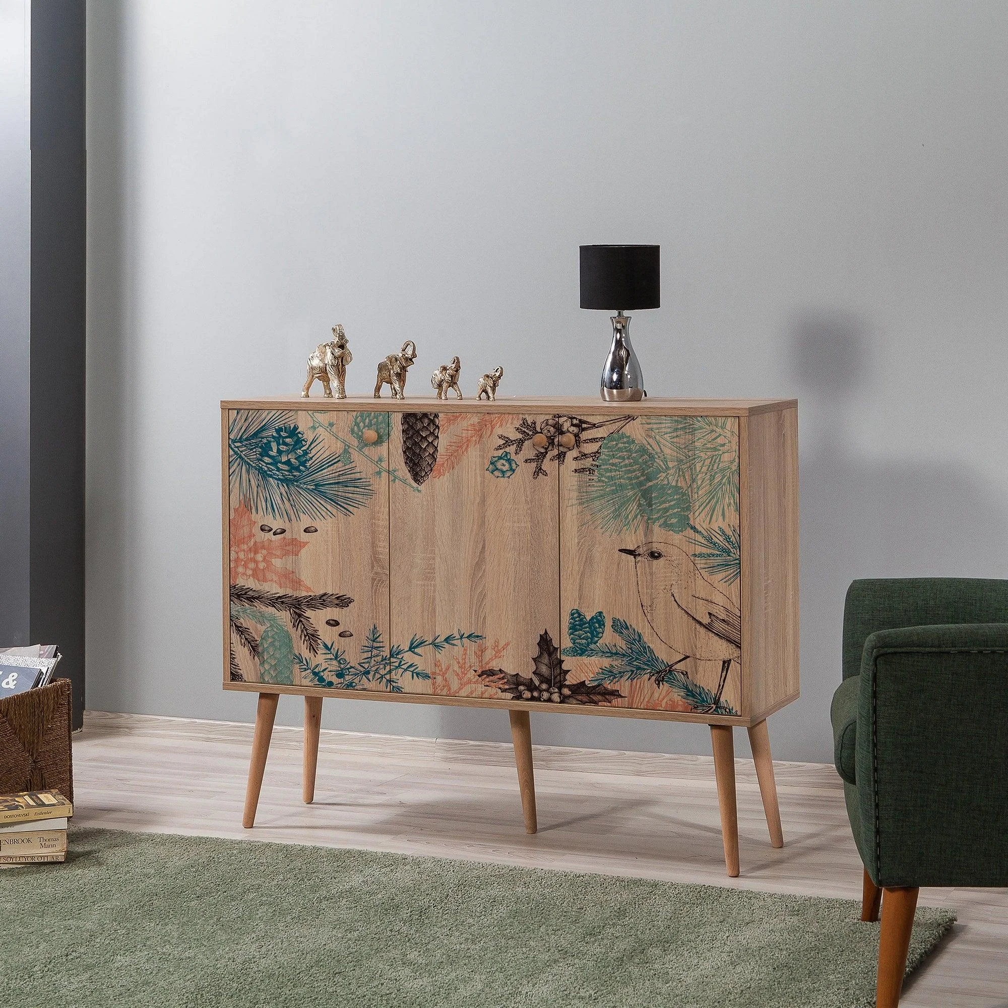 Consolă Mega -  Console 5, Stejar Sonoma, 90x60x120 cm