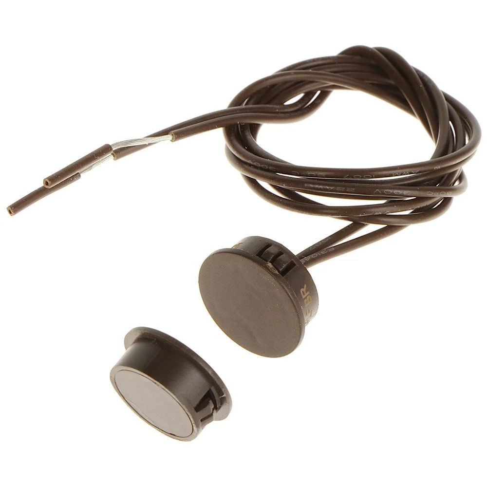 Contact magnetic Satel B-2FLF BR, incastrat, NO, maro