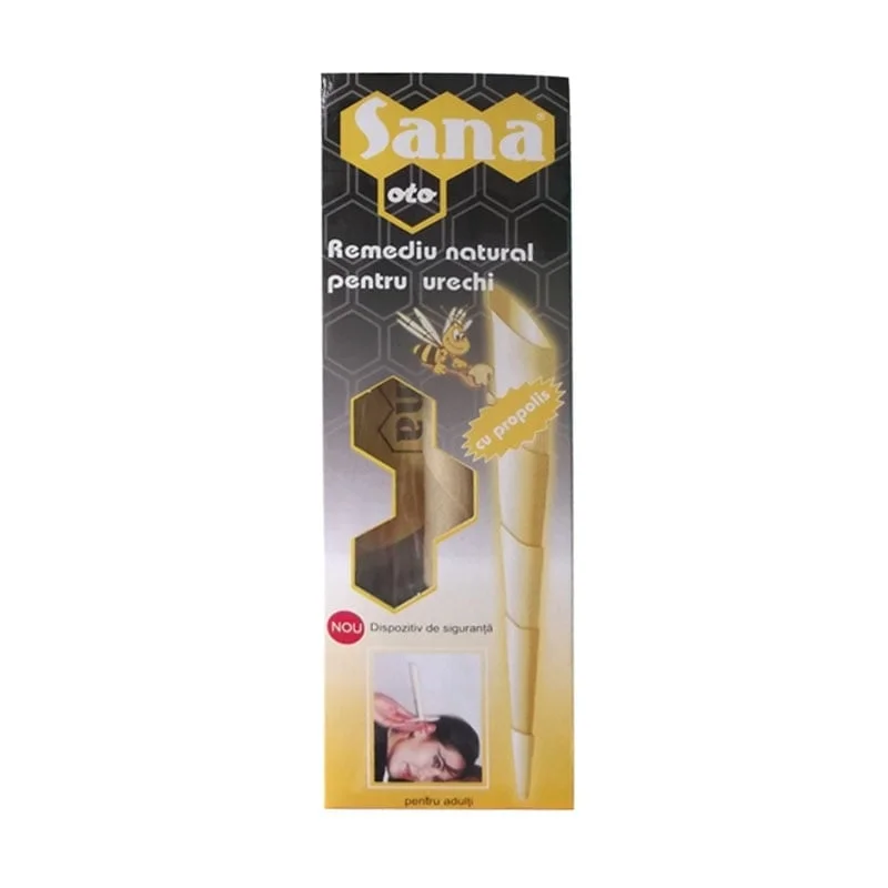 Conuri pentru igiena urechilor, 2 bucati, Sana