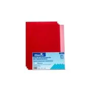 Coperta indosariere A4 Office Cover, PVC rosu, transparent, 0. 15mm, top cu 100 coli