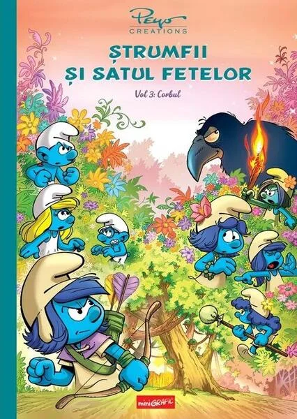 Corbul. Ștrumfii și satul fetelor (Vol. 3) - Hardcover - Pierre Culliford - Grafic Art