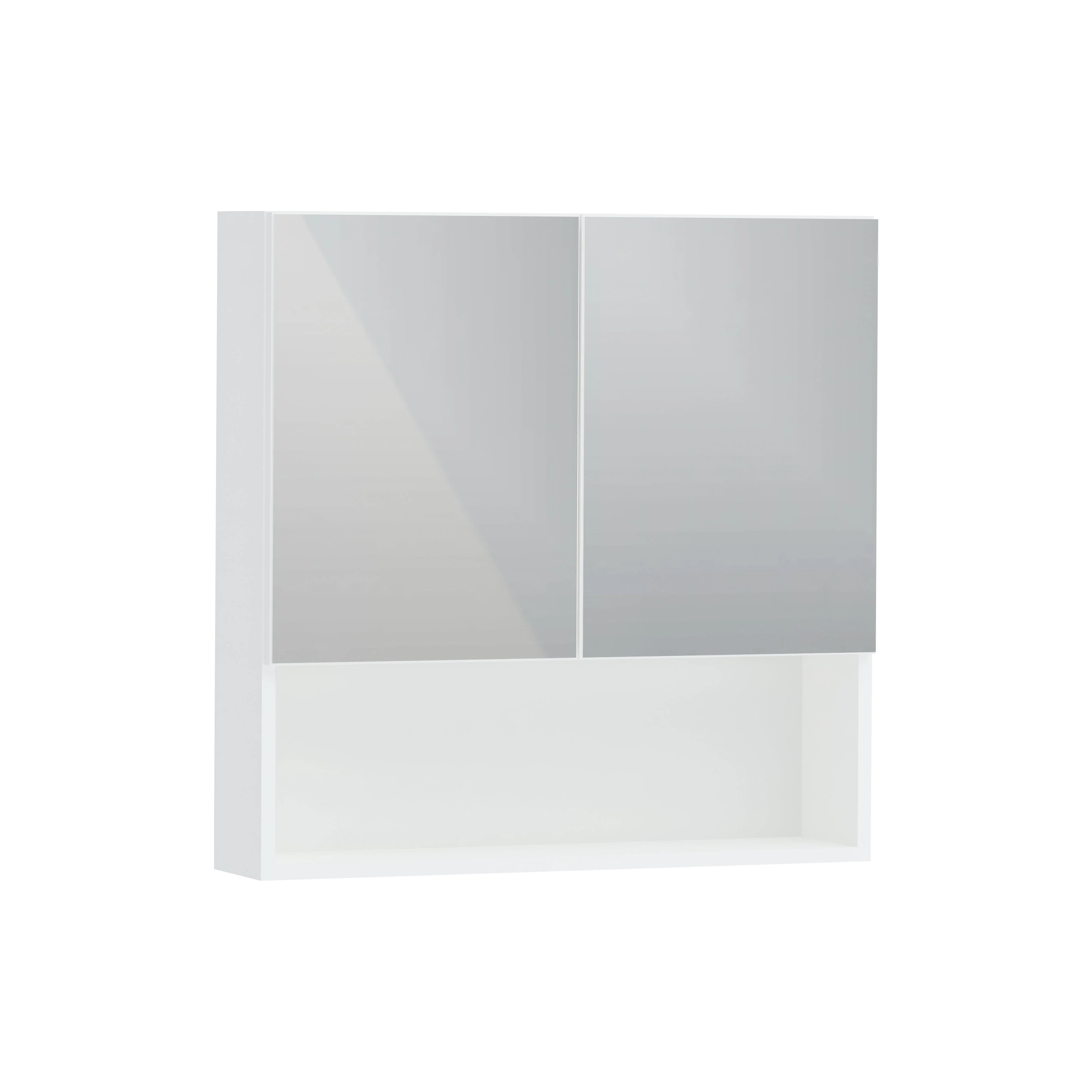 Corp Baie Tejo, Suspendat, 2 Usi, Alb, cu oglinzi, 70 x 17 x 70 cm