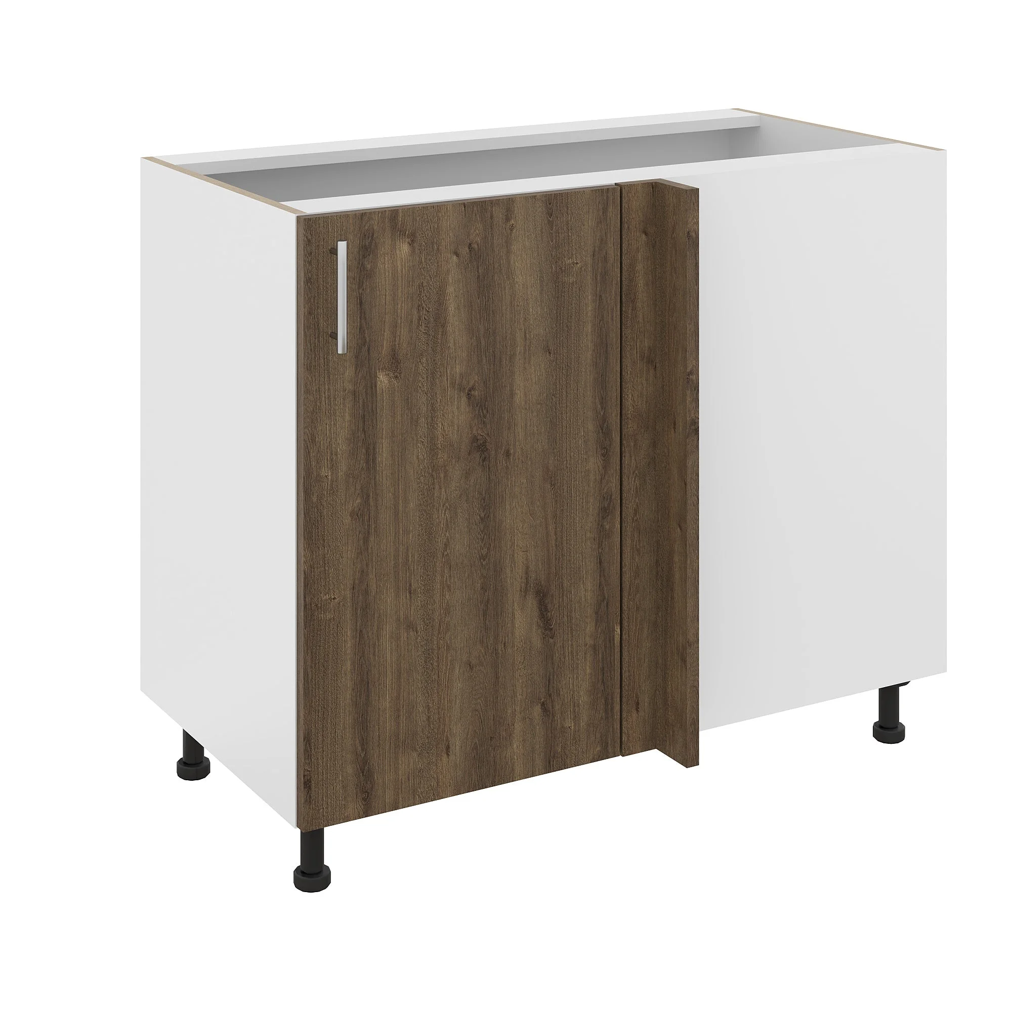 Corp Baza Colt Karo, Stejar Bronz/Alb, 98 x 50 x 80 cm