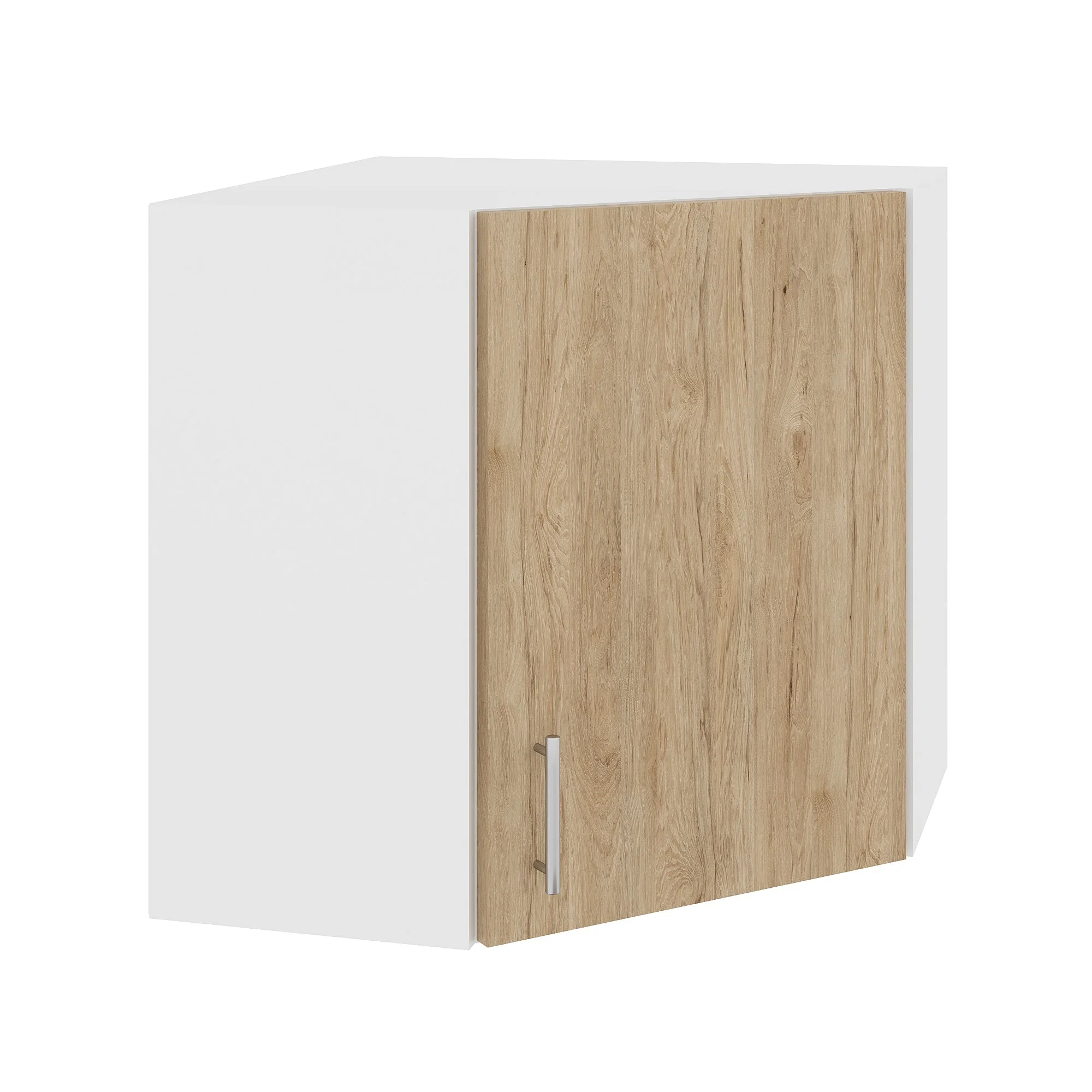 Corp Superior Colt Karo, Lemn Natural/Alb, 60 x 60 x 60 cm