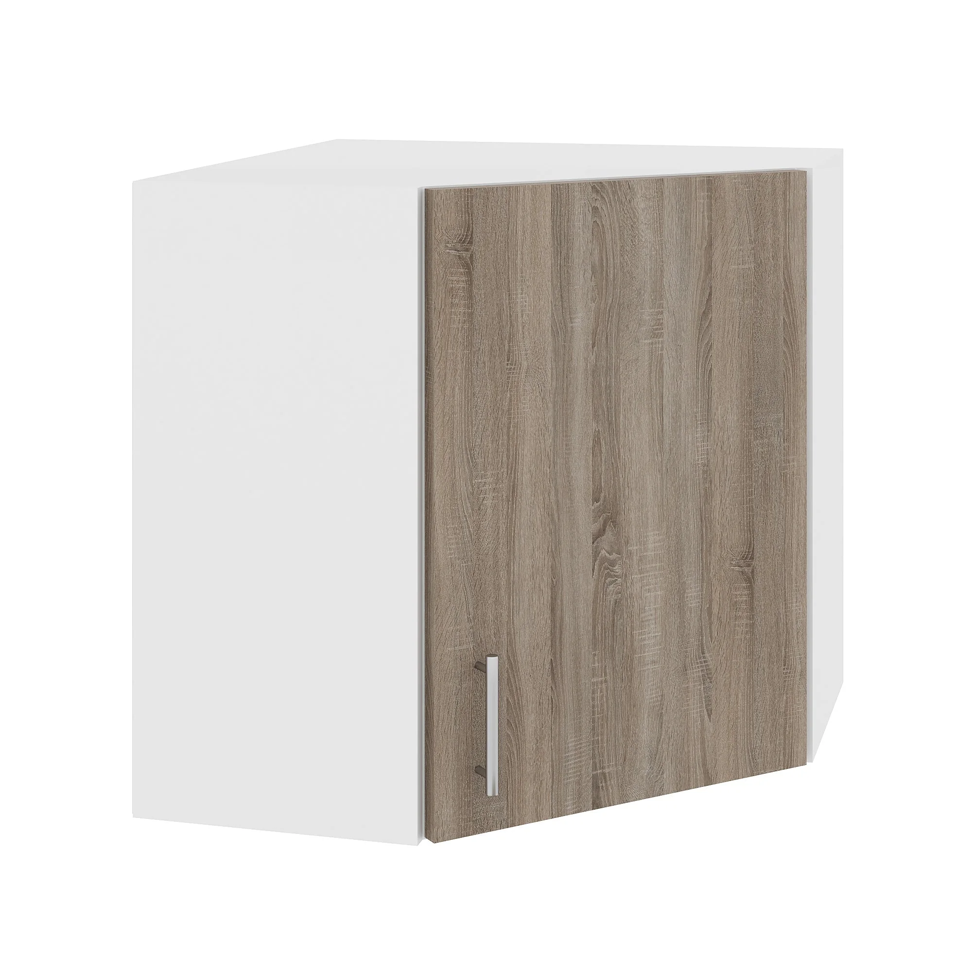 Corp Superior Colt Karo, Stejar Somona Inchis/Alb, 60 x 60 x 60 cm