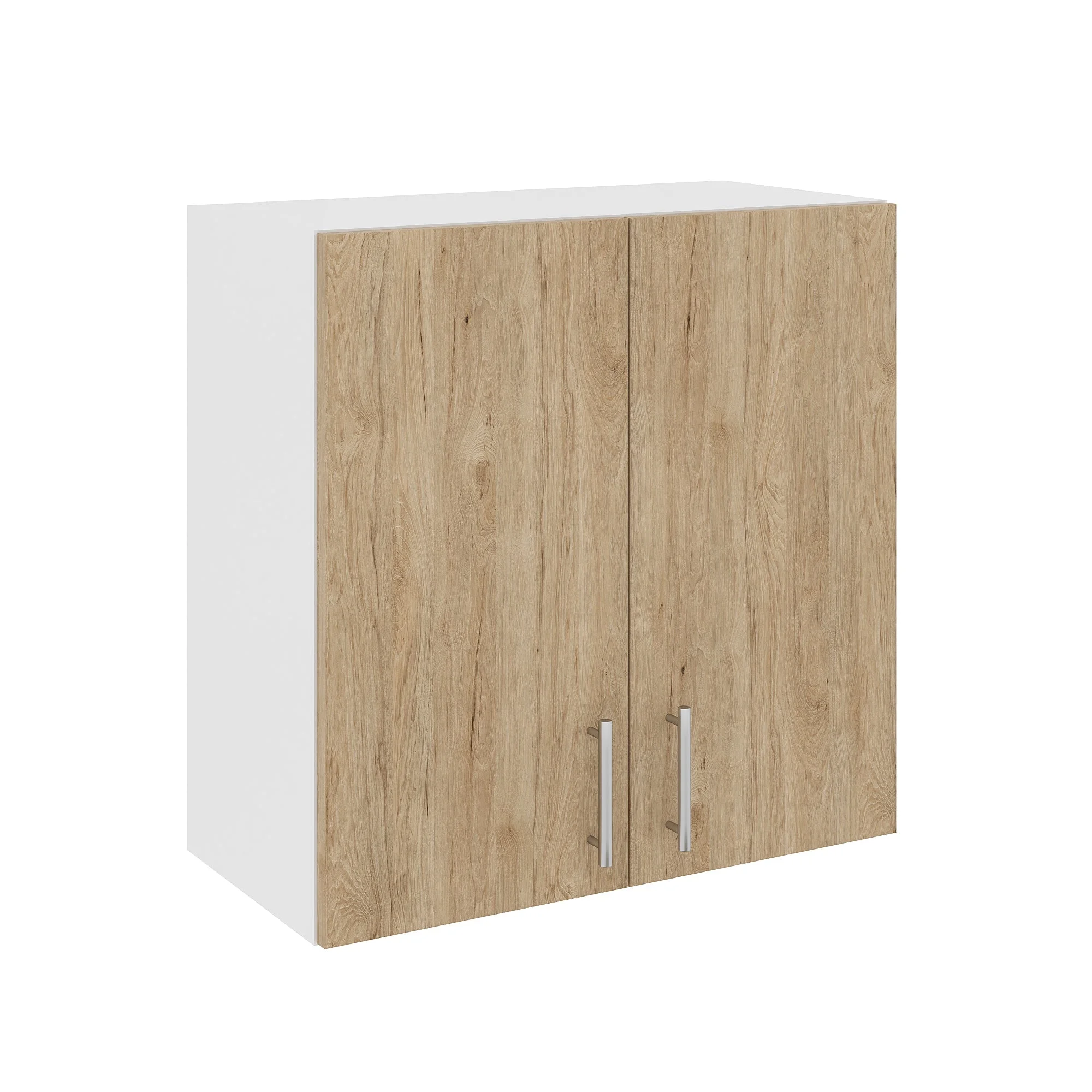 Corp Superior Karo, 2 Usi, Lemn Natural/Alb, 60 x 30 x 60 cm