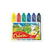 Creioane cerate Amos CRX5PC6, 6 culori, cutie PVC