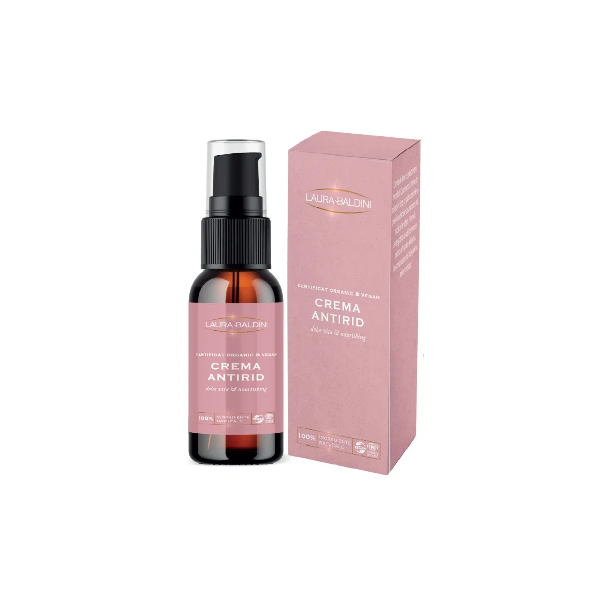 Crema antirid DOLCE VITA, 100% ingrediente naturale - Laura Baldini 50 ml