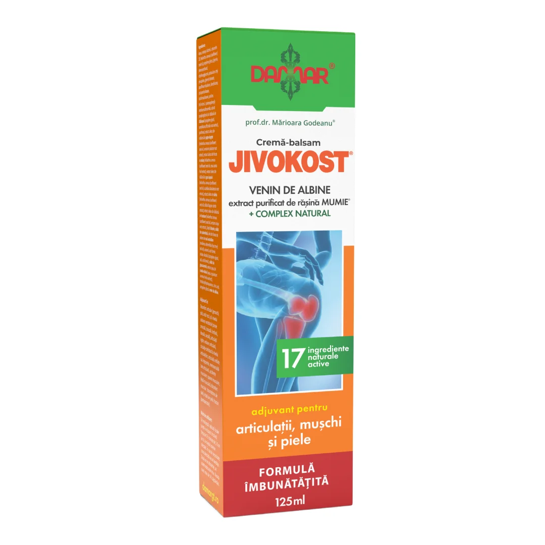 Crema-balsam Jivokost cu venin de albine, extract purificat de rasina Mumie, 125 ml, Damar