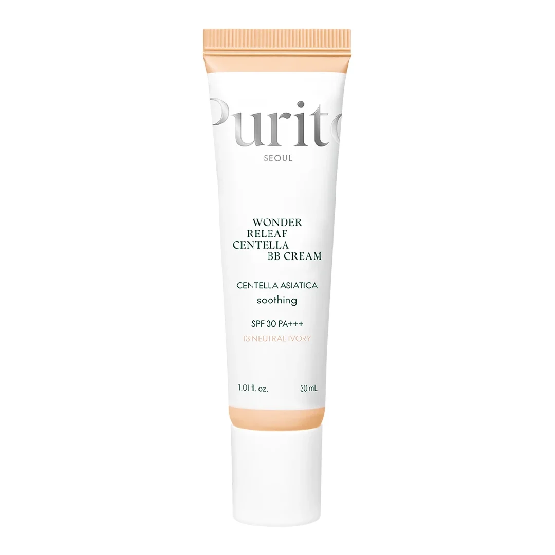 Crema BB multifunctionala cu SPF 30 PA+++, 13 Neutral Ivory, Wonder Releaf Centella, 30 ml, Purito