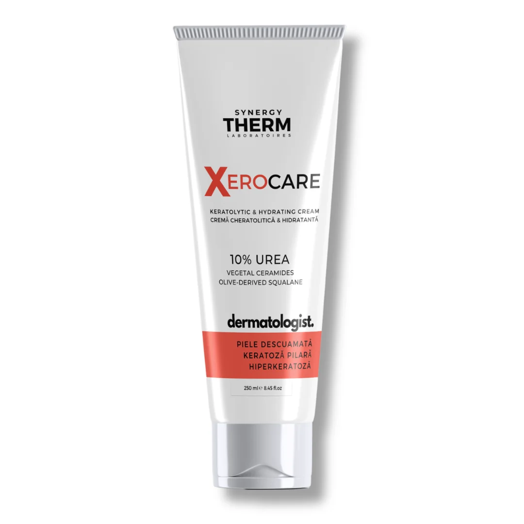 Crema cheratolitica si hidratanta cu 10% uree Xerocare Dermatologist, 250 ml, Synergy Therm
