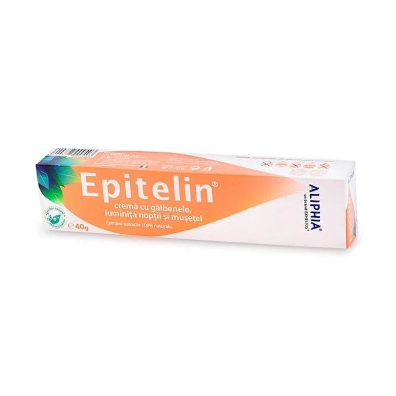 Crema cu galbenele, luminita noptii si musetel Epitelin, 40g, Aliphia