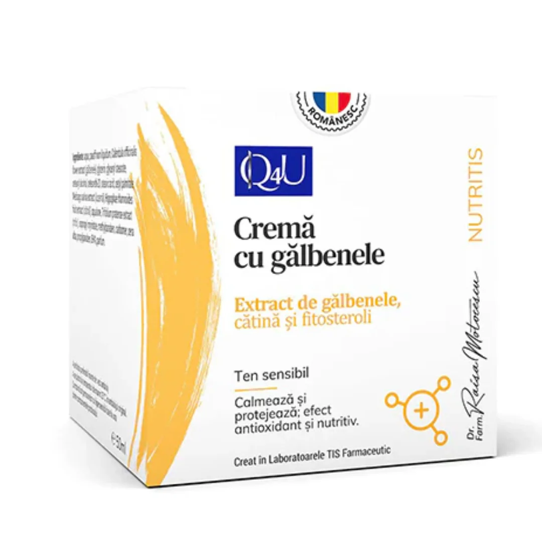 Crema cu galbenele Nutris Q4U, 50 ml, Tis Farmaceutic