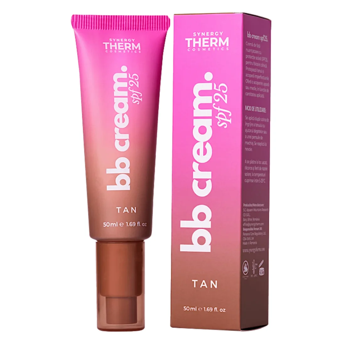 Crema de fata coloranta SPF25 BB Cream Tan, 50 ml, Synergy Therm