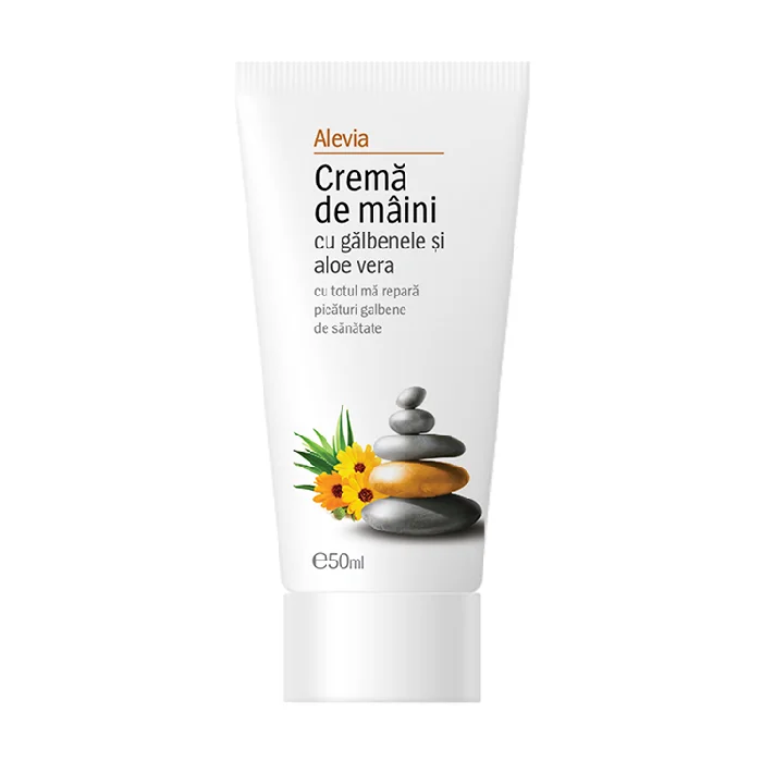 Crema de maini cu Galbenele si Aloe Vera, 50 ml, Alevia