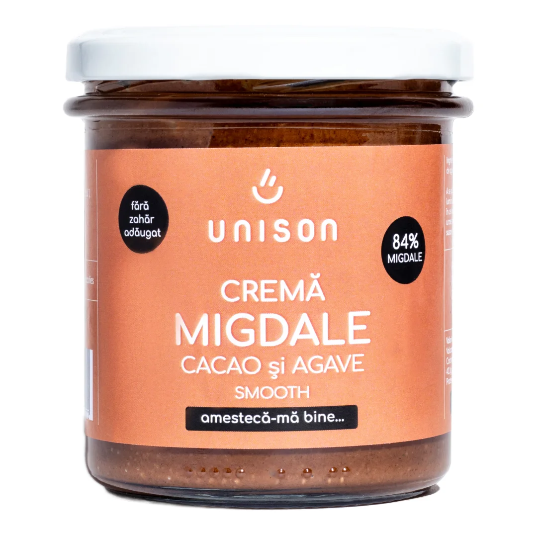 Cremă de migdale cu cacao, 300g, Unison