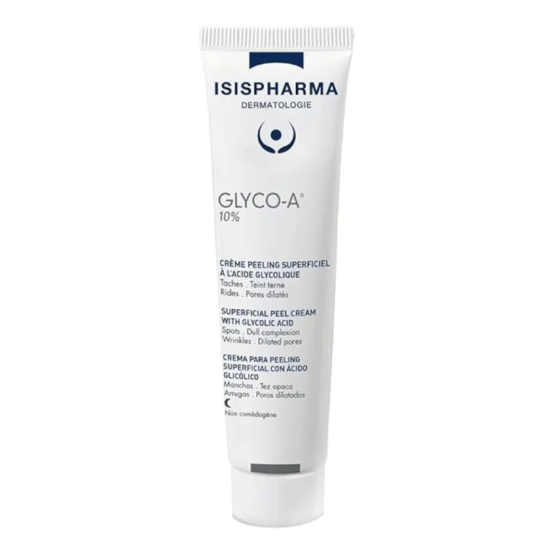 Crema de noapte cu acid glicolic 10% Glyco-A Medium Peeling, 30ml, Isis Pharma
