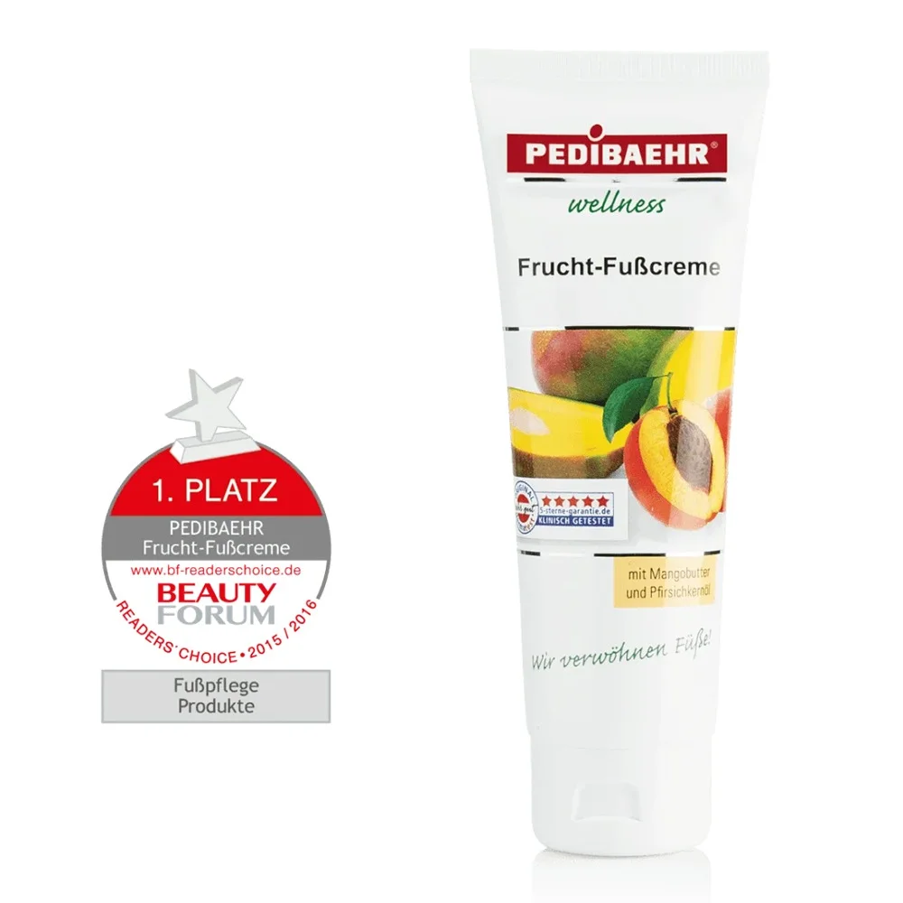 Crema fructata pentru picioare cu unt de mango si piersici - Baehr 30 ml