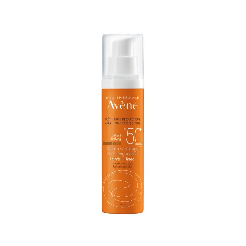 Crema pentru protectie solara cu SPF 50+ Anti-Age Nuantatoare, 50ml, Avene