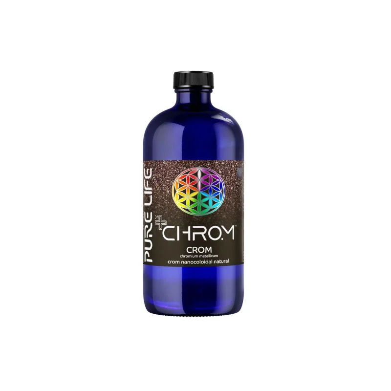 Crom nanocoloidal Minerals+ Chrom 25PPM, 480 ml, Pure Life