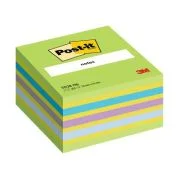 Cub notite adezive Post-it®, Lollipop culori neon, 76 x76 mm, 450 file/bucata, 100% PEFC
