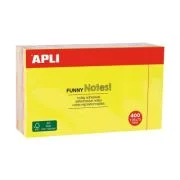Cub notite autoadezive colorate Apli 12x7.5 cm, 400 file
