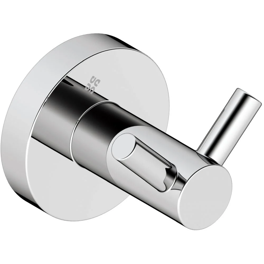 Cuier baie dublu Deante Jasmin, crom lucios