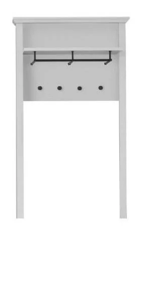 Cuier BRANDSON, alb, 81x27x150 cm