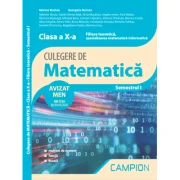 Culegere de matematica. Clasa a 10-a. Semestrul 1. Filiera teoretica, specializarea matematica-informatica - Marius Burtea