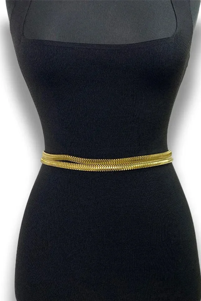 Curea metalica elastica dubla, Wilm, Auriu