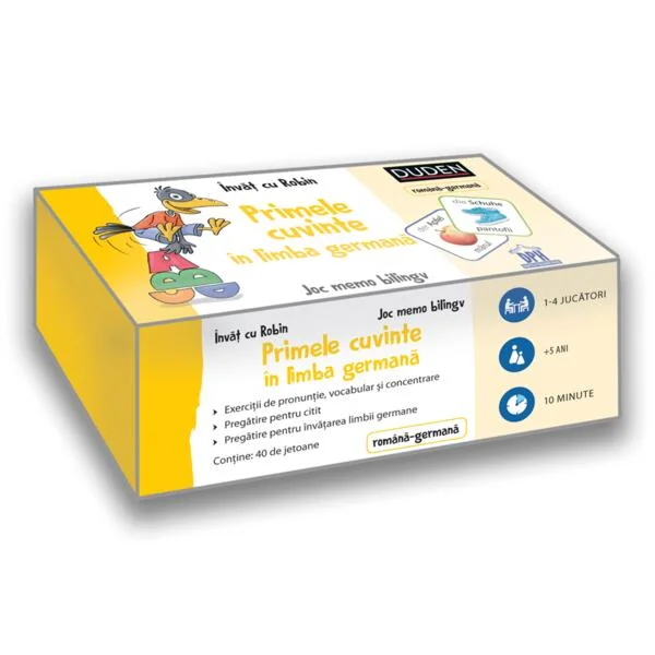 Cutie Învăț cu Robin. Primele cuvinte în limba germană - Hardcover - *** - Didactica Publishing House