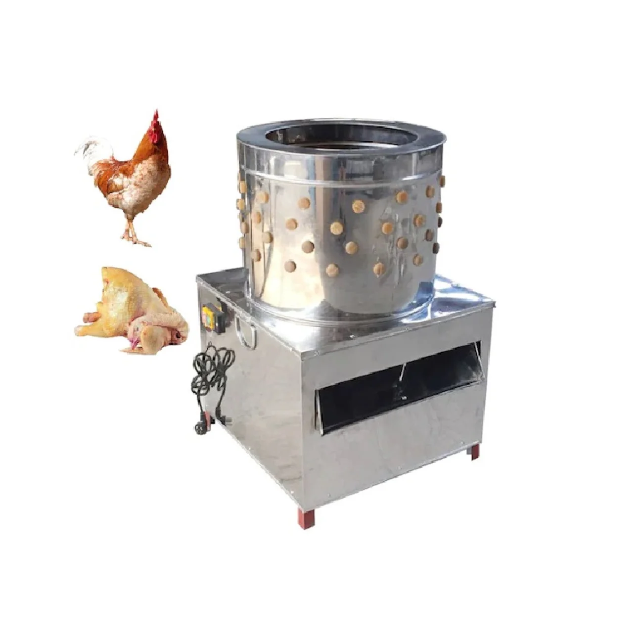 Deplumator pasari MS-60, aparat de penit pasari, otel inoxidabil, 2200W