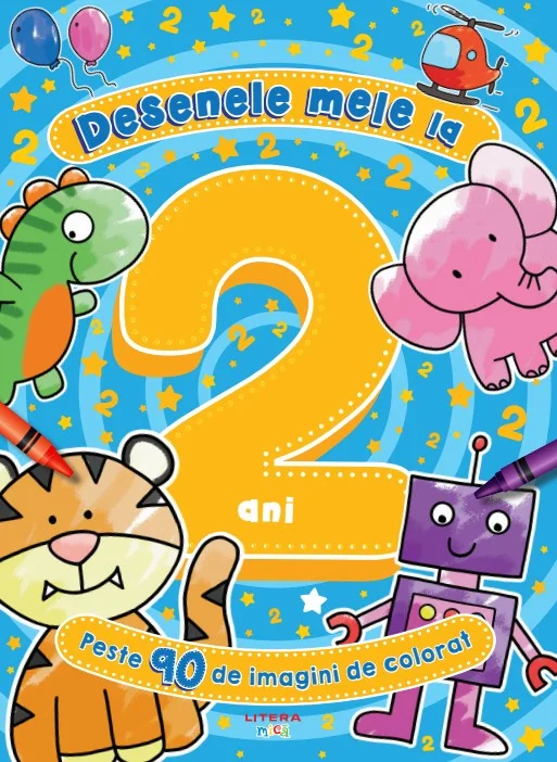 Desenele mele la 2 ani. Peste 90 de imagini de colorat