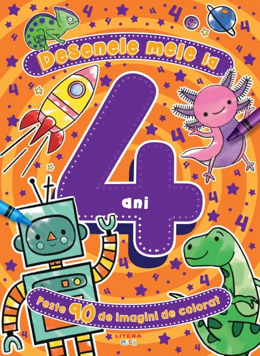 Desenele mele la 4 ani. Peste 90 de imagini de colorat