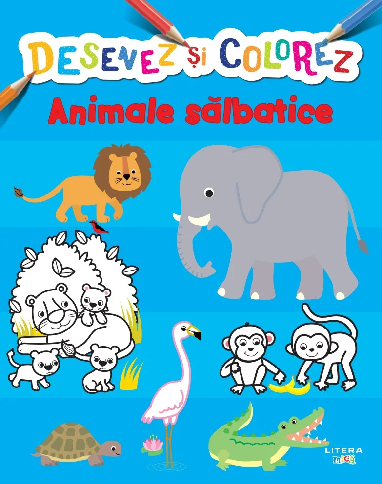 Desenez si colorez. Animale salbatice