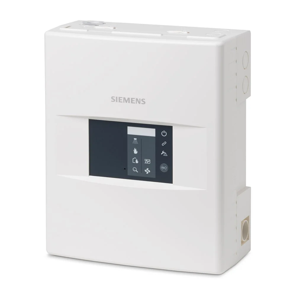 Detector de fum prin aspiratie adresabil Siemens FDA242, 1 camera, 400 m, programabil, 3 alarme, slot card