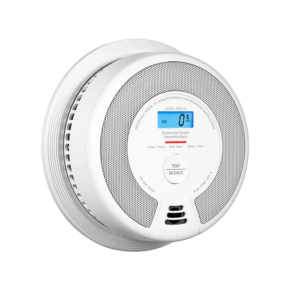 Detector de fum si monoxid de carbon X-Sense SC07-W, 85 dB, LCD, autonomie 10 ani