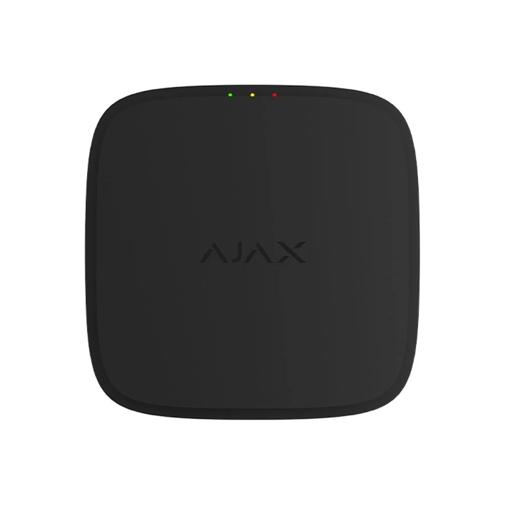Detector de fum wireless adresabil cu sirena Ajax FireProtect, EN54, 868.0 - 922.0 MHz, tamper, 95dB, negru