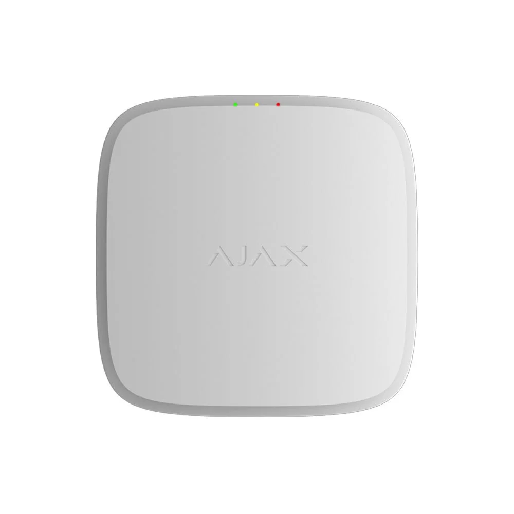 Detector de temperatura wireless adresabil cu sirena Ajax FireProtect, EN54, 868.0 - 922.0 MHz, tamper, 95dB, alb
