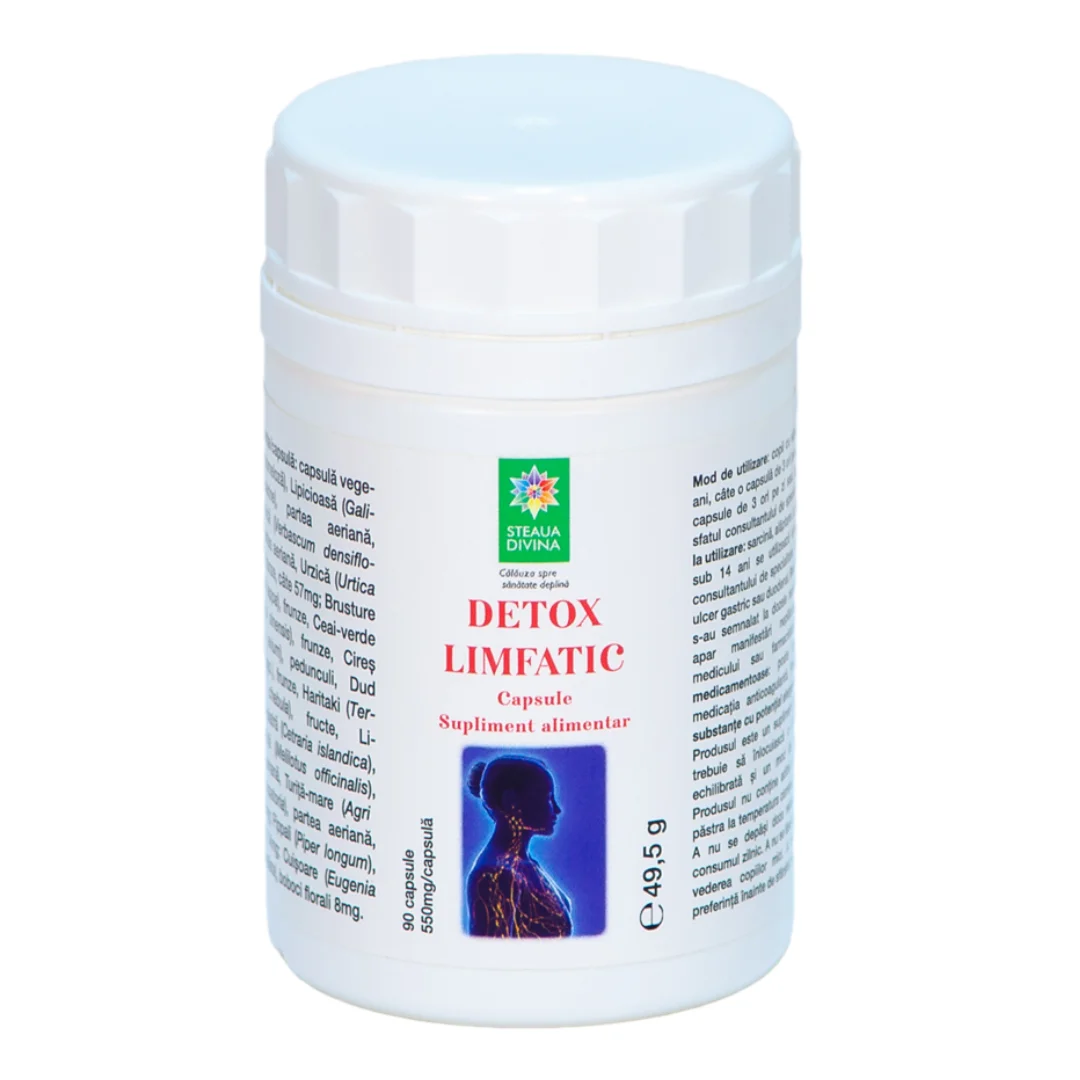 Detox Limfatic, 90 capsule, Steaua Divina