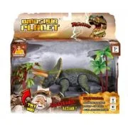 Dinozaur cu lumini si sunete Triceratops, 23 cm