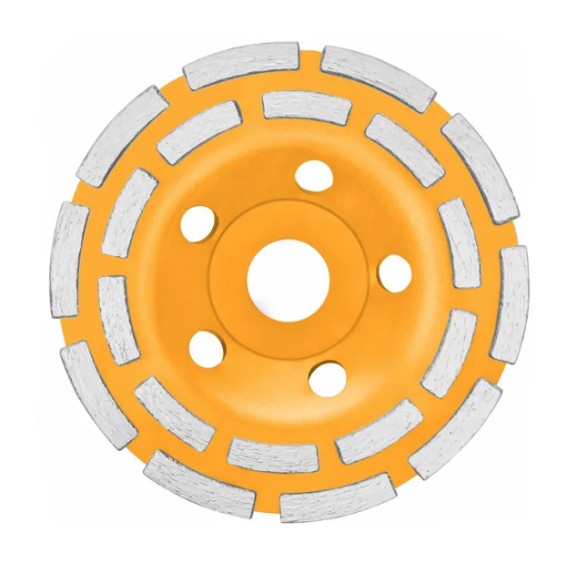 Disc diamantat 180 mm cu 2 randuri segmente pentru slefuit suprafete beton mozaic marmura