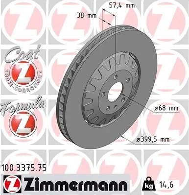 Disc frana ZIMMERMANN 100.3375.75