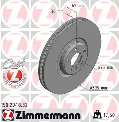 Disc frana ZIMMERMANN 150.2948.32