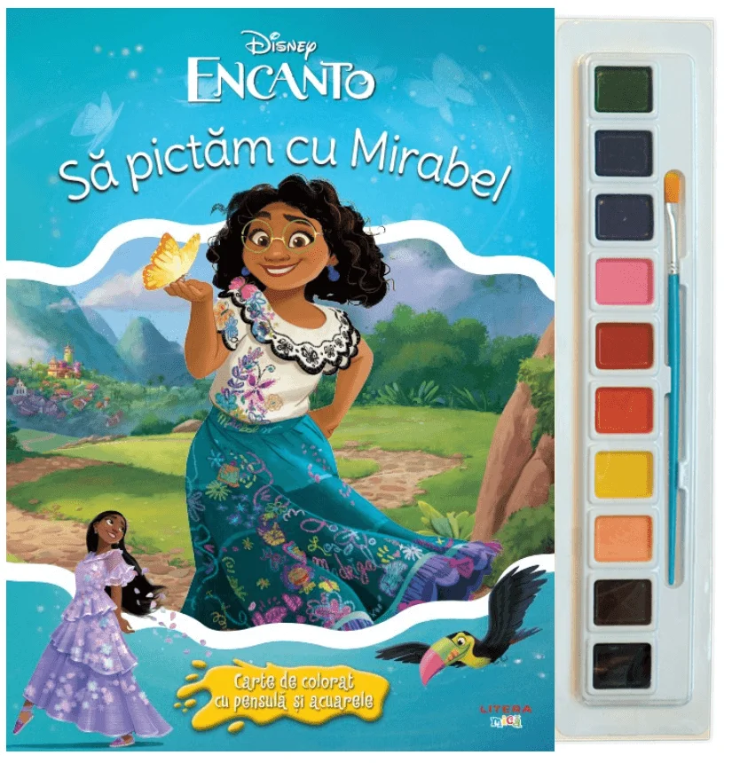 Disney. Encanto. Sa pictam cu Mirabel. Carte de colorat cu pensula si acuarele